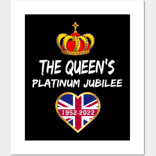 Queen Platinum Jubilee the Queen's 2022 Celebration Wall Art by khalid12